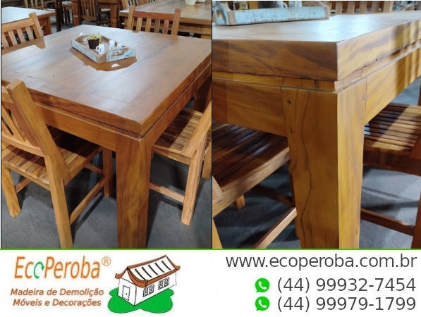 mesa de madeira demolição